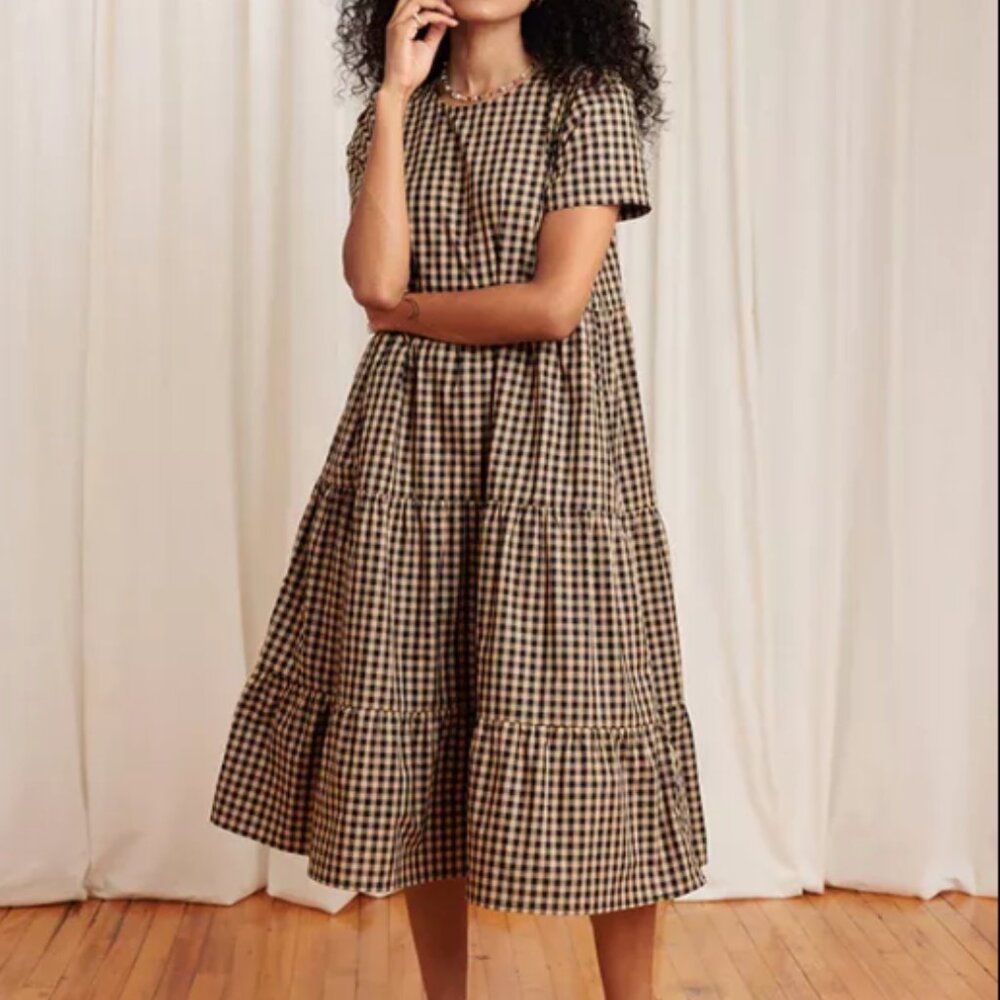 NWOT- Tradlands - Chalet 2.0 Tiered Dress - Coffee - XL